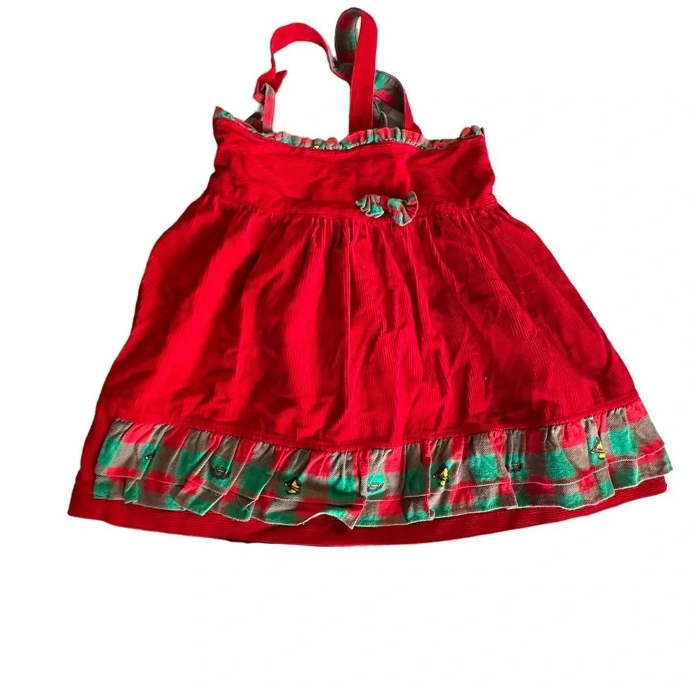 Angelo Santini vintage girls size 6 corduroy overall dress